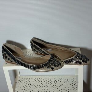 Steve Madden Evrlast Pointed Toe Rhinestone Embellished Flats Size 6